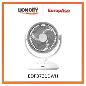 EuropAce EDF3731DWH 7” Desk Fan