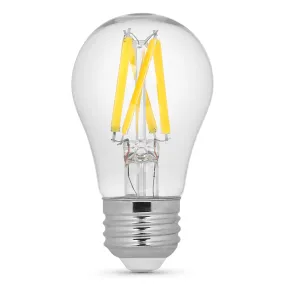 Feit Electric 8W (60W Replacement) Soft White (2700K) E26 Base A15 Dimmable Enhance Glass Filament (8W (60W Replacement) 2-Pack)