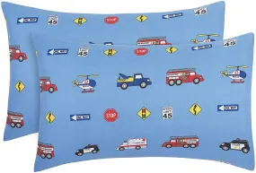 Fire, Police and Rescue 2-Pack Toddler Travel Pillowcases