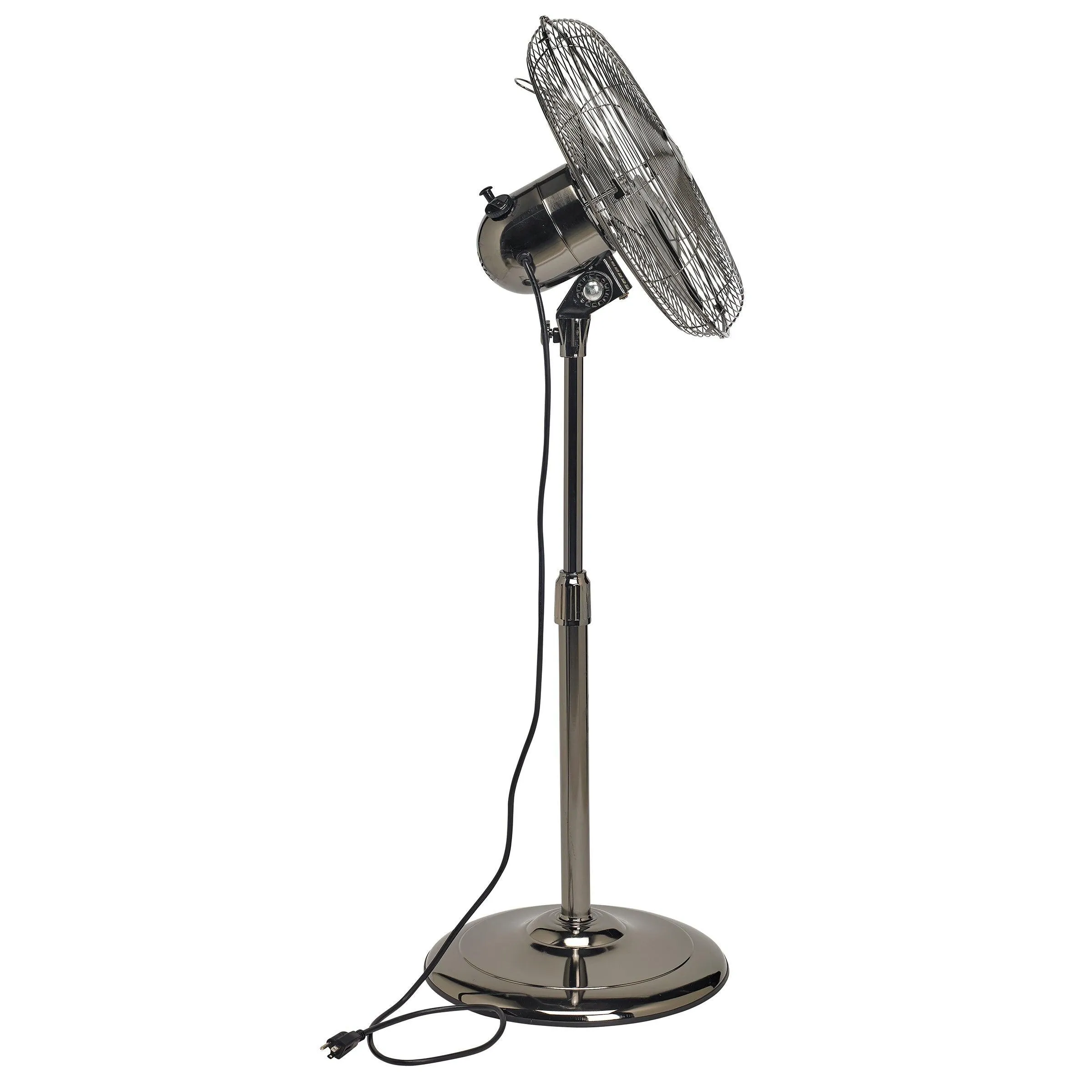 Floor Fan - Adjustable Height - Pearl Black