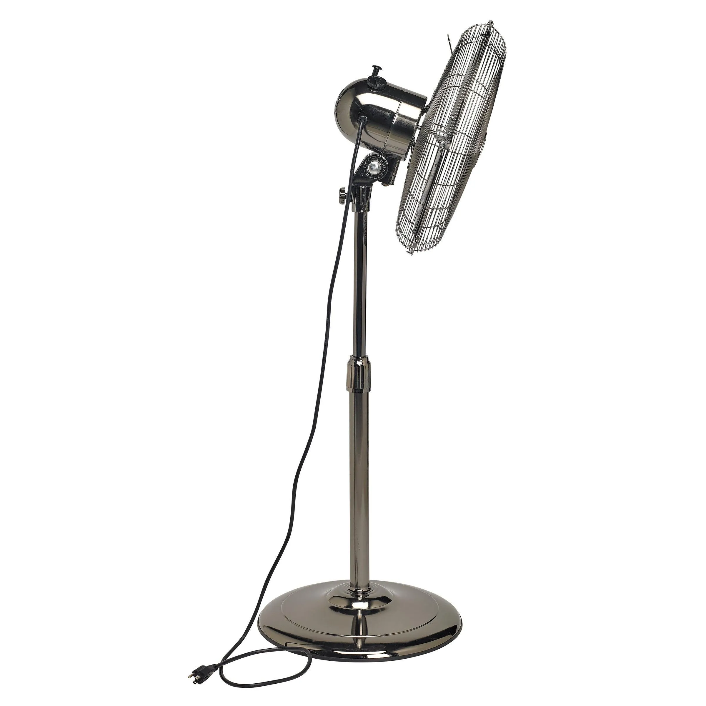 Floor Fan - Adjustable Height - Pearl Black