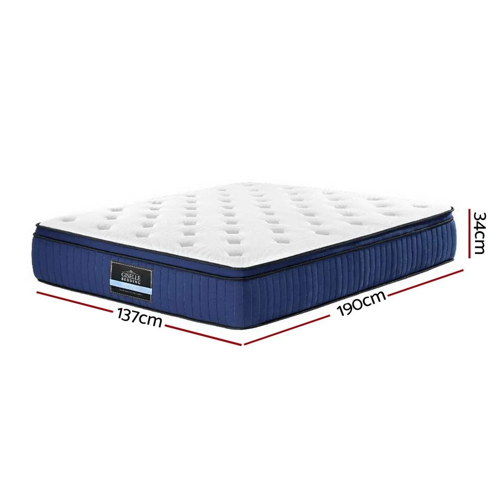 Franky Euro Top Cool Gel Pocket Spring Mattress 34cm Thick - Double