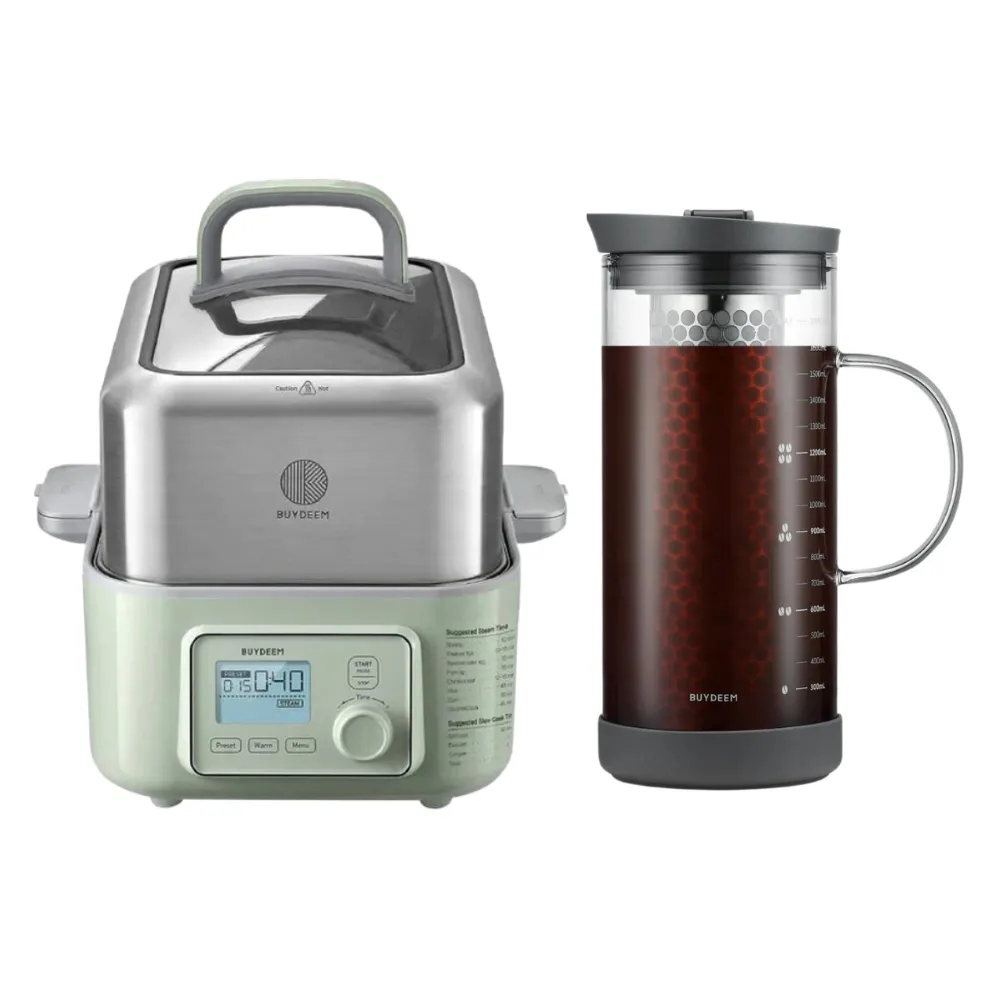 G553 Food Steamer with Cold Brew Coffee Maker - Bundle Offer