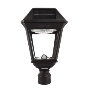 Gama Sonic Imperial III Commercial Solar Post Light, 300 Lumens, CCT Selectable 2700K/6000K