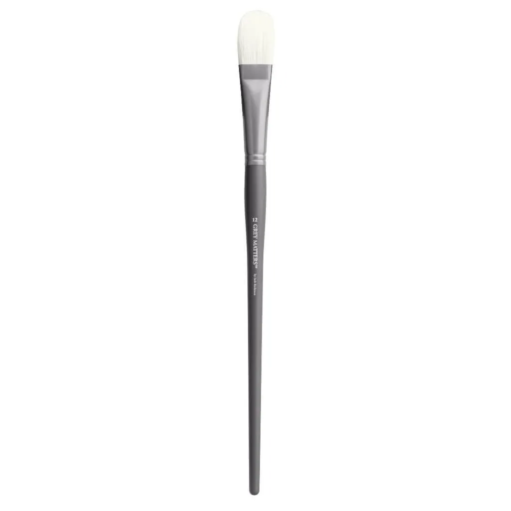 Gray Matters Interlock Bristle Filbert Series Long Handle