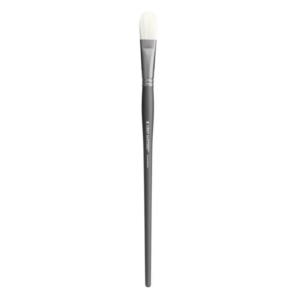 Gray Matters Interlock Bristle Filbert Series Long Handle