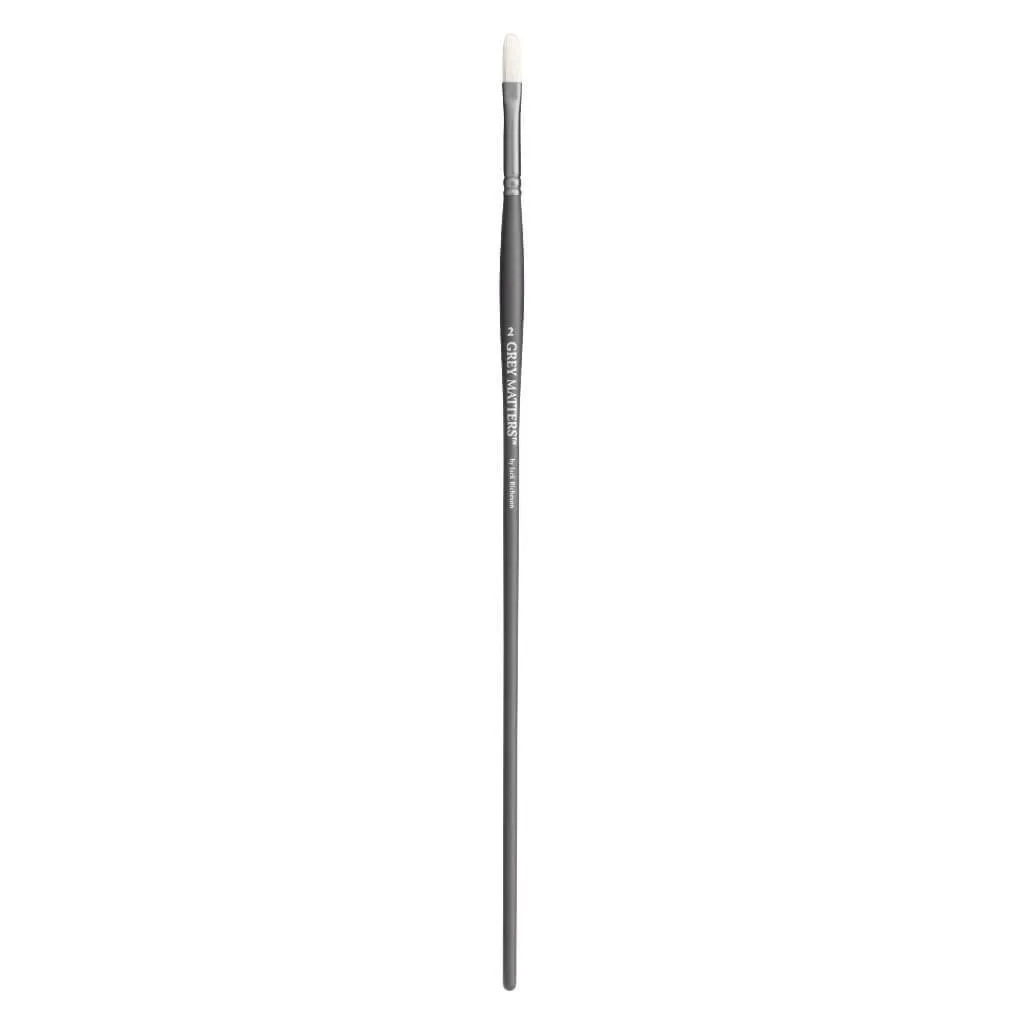 Gray Matters Interlock Bristle Filbert Series Long Handle