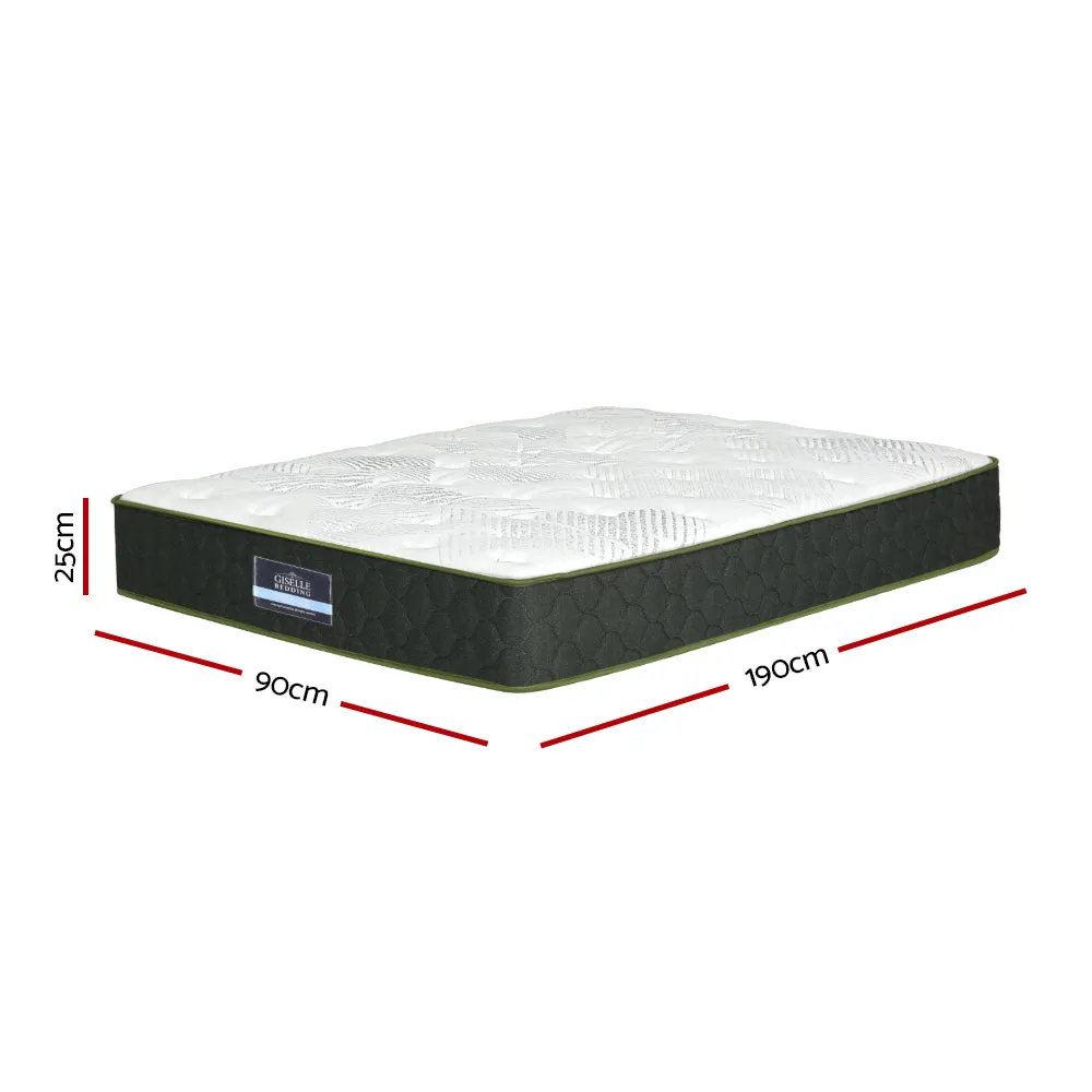 Green Tea Foam 5-Zone Pocket Spring Mattress Single - Giselle Bedding