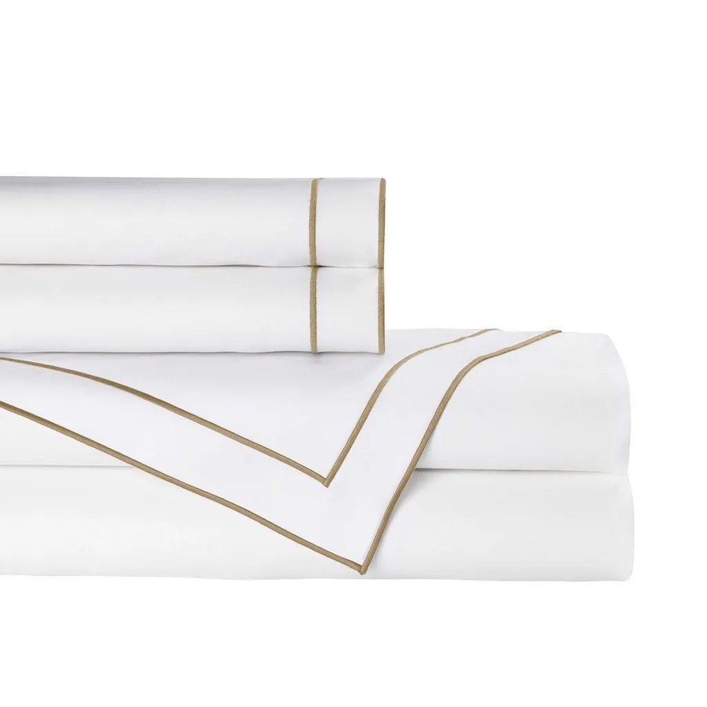 Guiliano White & Gold Sheet Set by Lili Alessandra