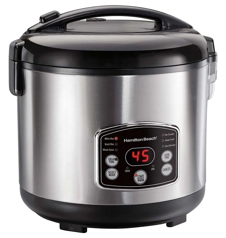 Hamilton Beach 37548 Rice/Hot Cereal Cooker, 2 to 14 cup Capacity, 11.06 in L :EA: QUANTITY: 1