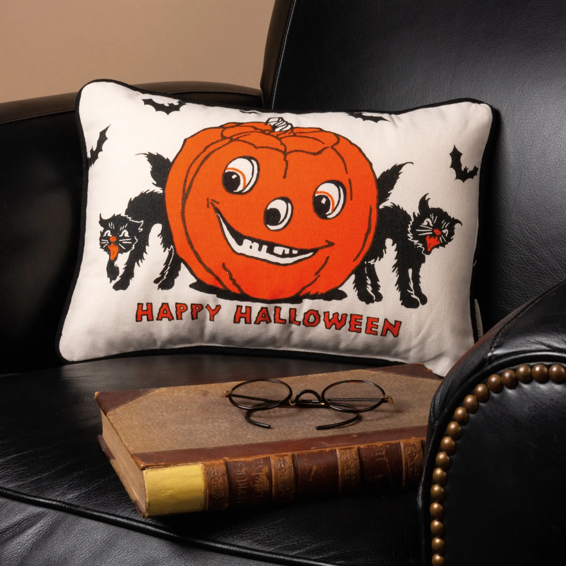 Happy Halloween Vintage Pillow