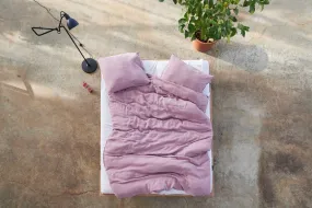 hemp bed sheets - lotta - smokey lilac