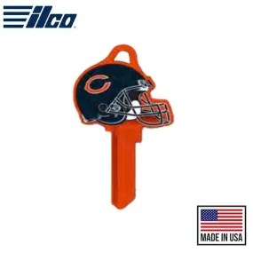 Ilco - NFL TeamKeys - Helmet Edition - Key Blank - Chicago Bears - KW1 (5 Pack)