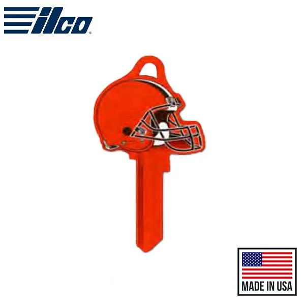 Ilco - NFL TeamKeys - Helmet Edition - Key Blank - Cleveland Browns - KW1 (5 Pack)