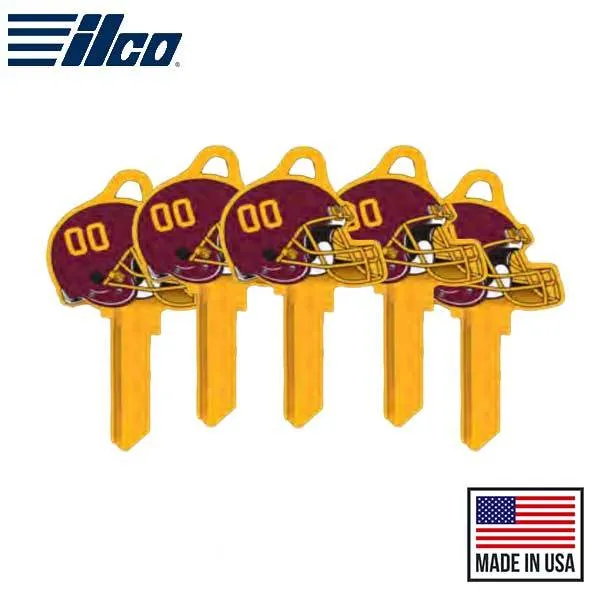 Ilco - NFL TeamKeys - Helmet Edition - Key Blank - Washington Football Team - SC1 (5 Pack)