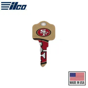 Ilco - NFL TeamKeys - Key Blank - San Francisco 49ers - SC1 (5 Pack)