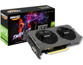 INNO3D GRAPHIC CARD RTX 3050 TWIN X2 6GB DDR6  GF-RTX3050 TWIN X2 6GB