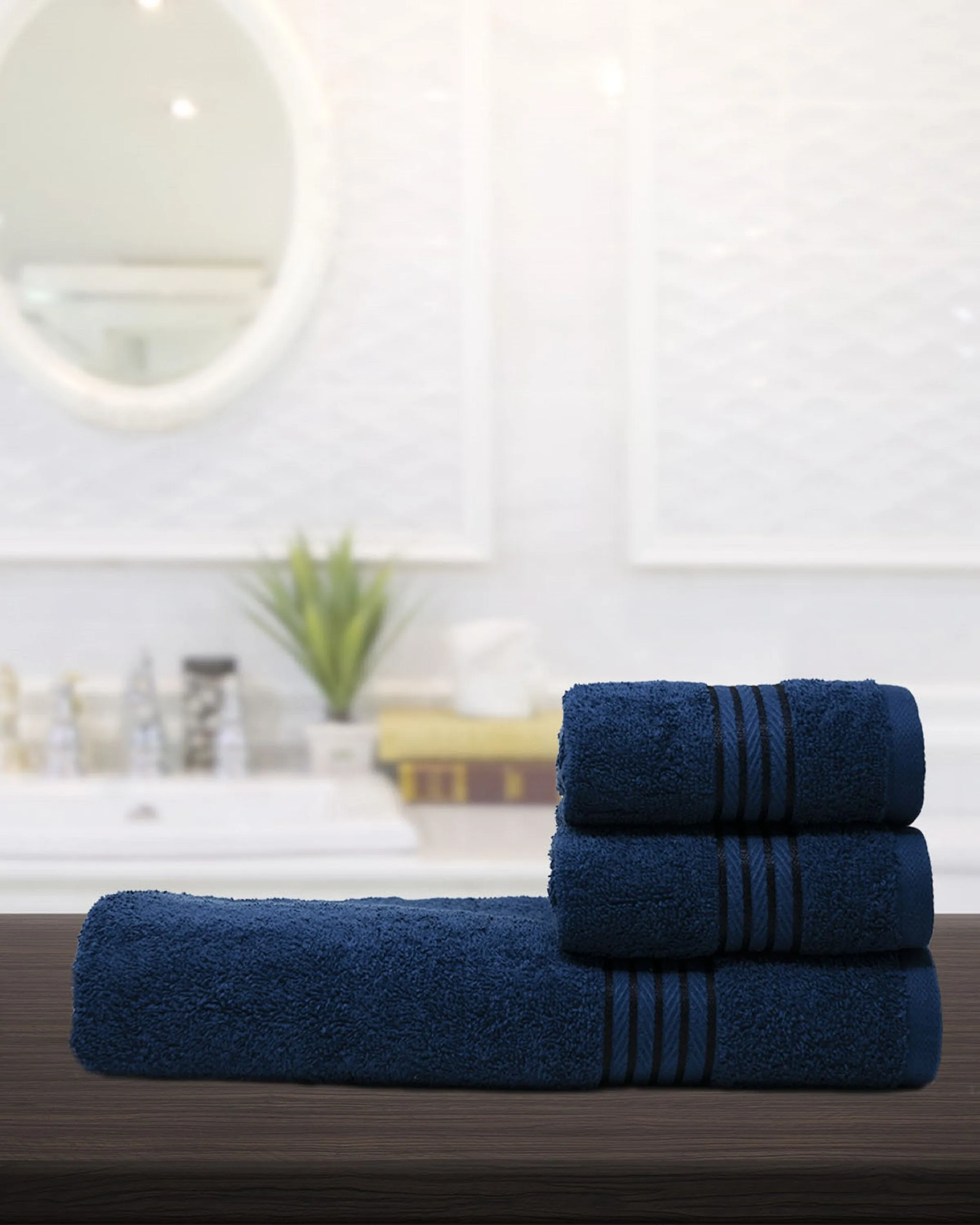 JUNO BATH TOWELS- 3PCS- ANGIE'S INDIA