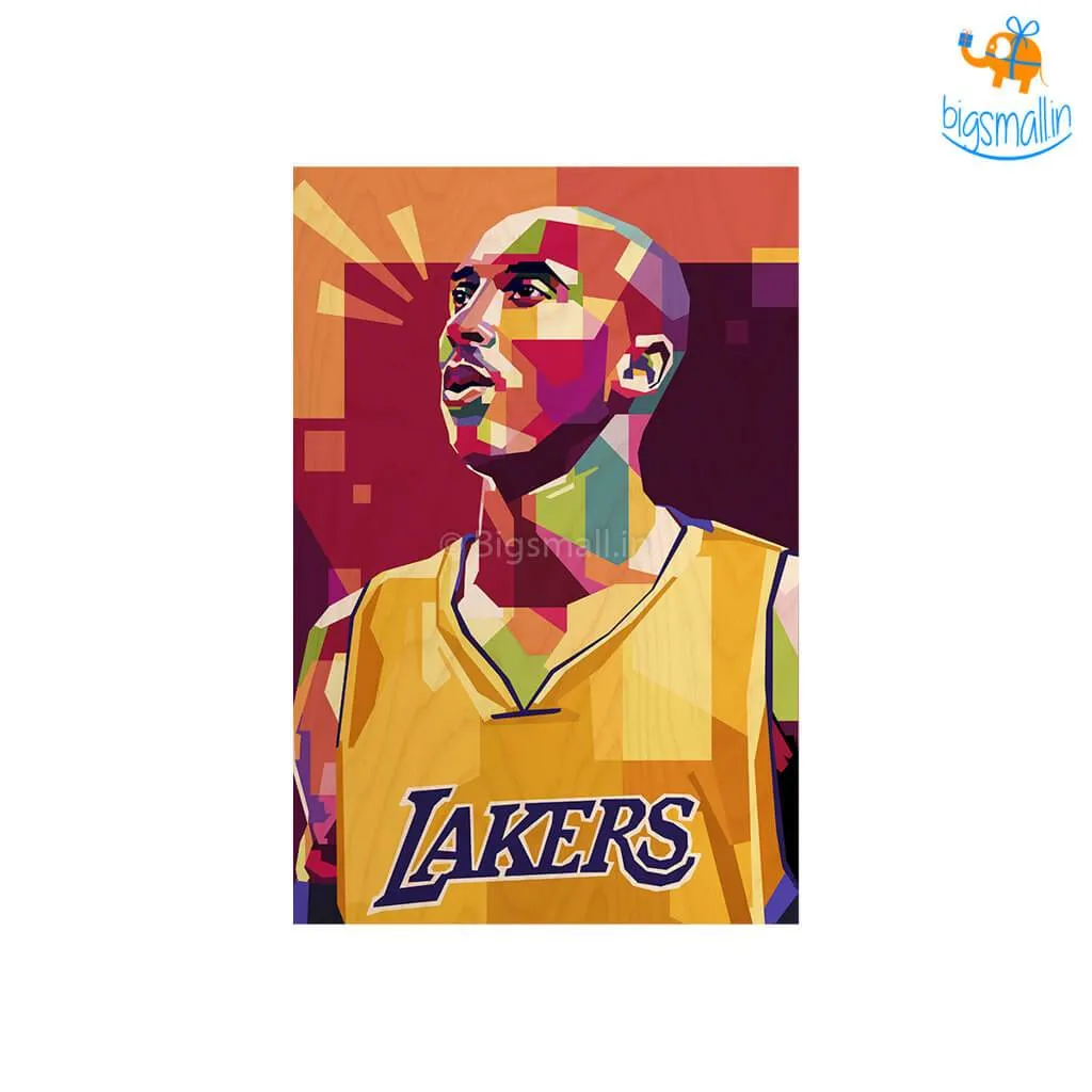 Kobe Bryant Printed Wooden Frame