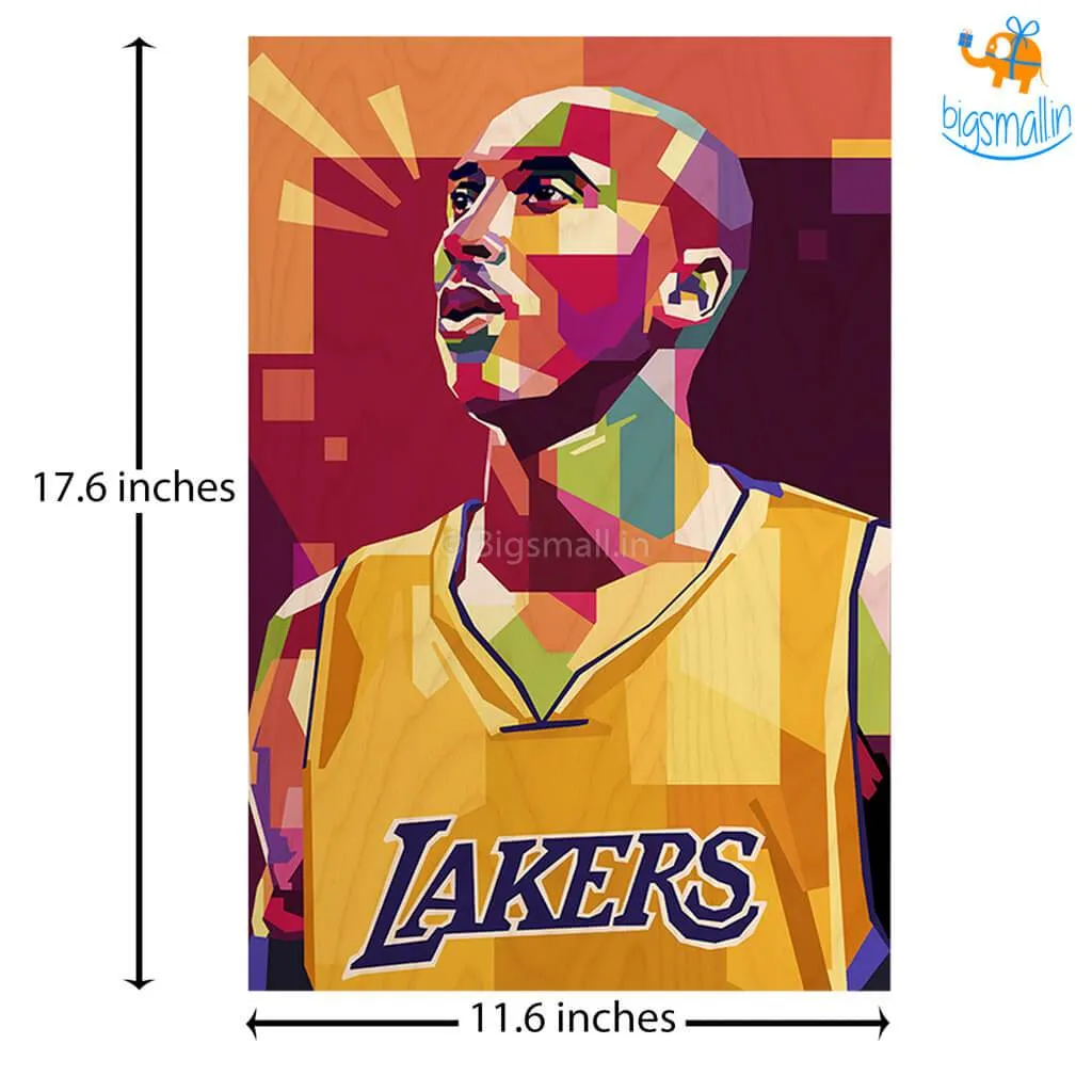 Kobe Bryant Printed Wooden Frame