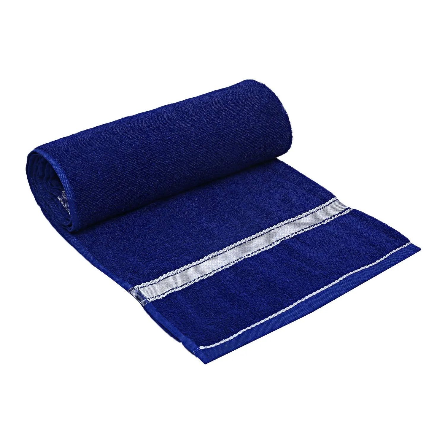 Kuber Industries Polyster 3 Pieces Full Size Bath Towel 30" x 60"(Blue)