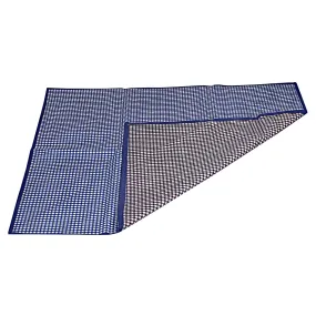 Kuber Industries PVC Reversible Food Mat Bed Server 36"x35.5"(Blue and Red) - CTKTC22228