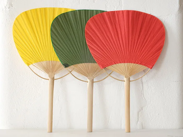 Large Coloured Washi Marugame Fans