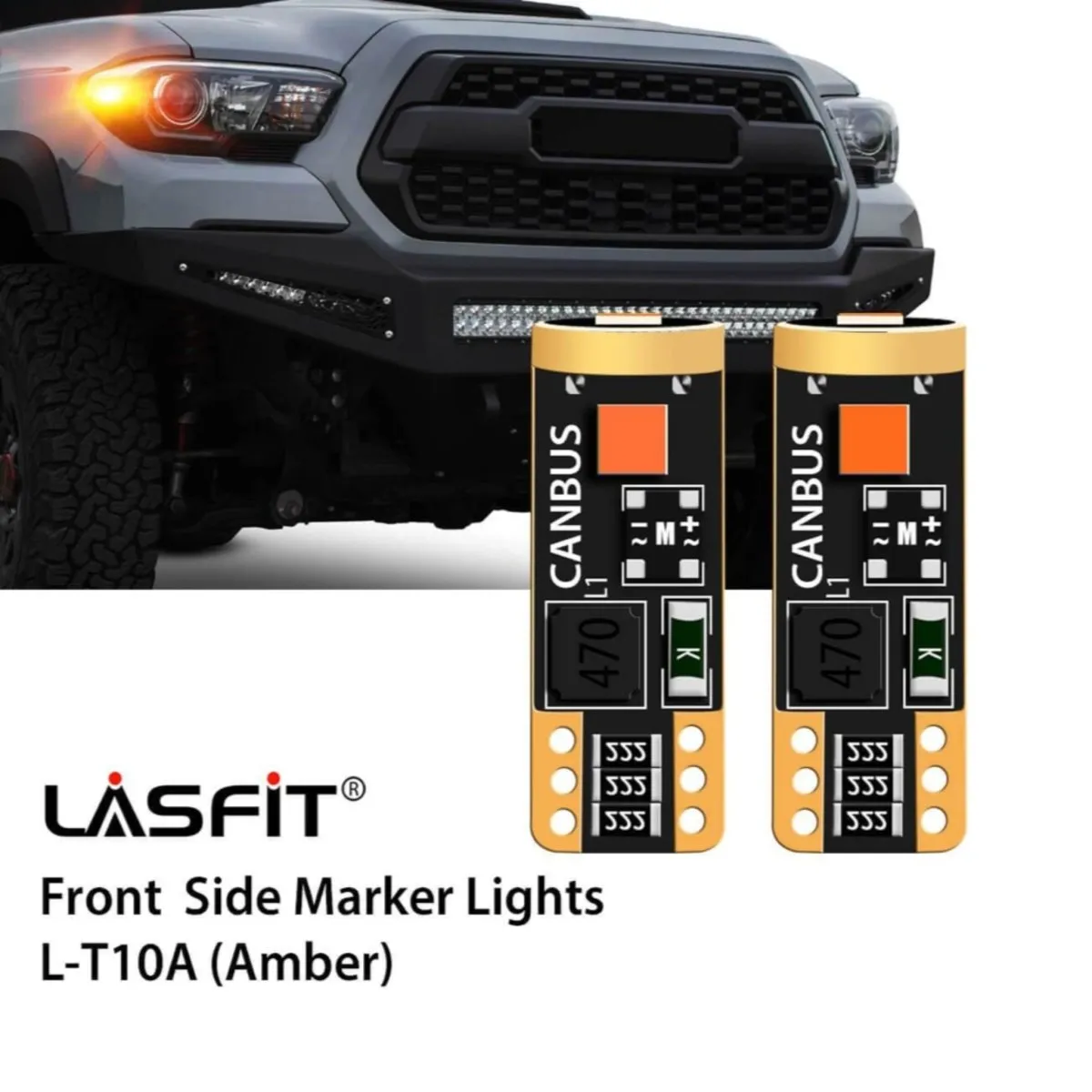 Lasfit Front Side Marker LED Lights for Tacoma (2005-2023)