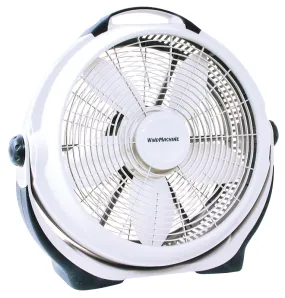 Lasko Wind Machine 3300 Portable Room Fan, 120 V, 20 in Dia Blade, 5-Blade, 3-Speed, 4750 cfm Air, Gray :EA: QUANTITY: 1