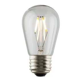 LED Filament S14 Bulb - 1.5 Watt - 150 Lumens - Clear - 2700K