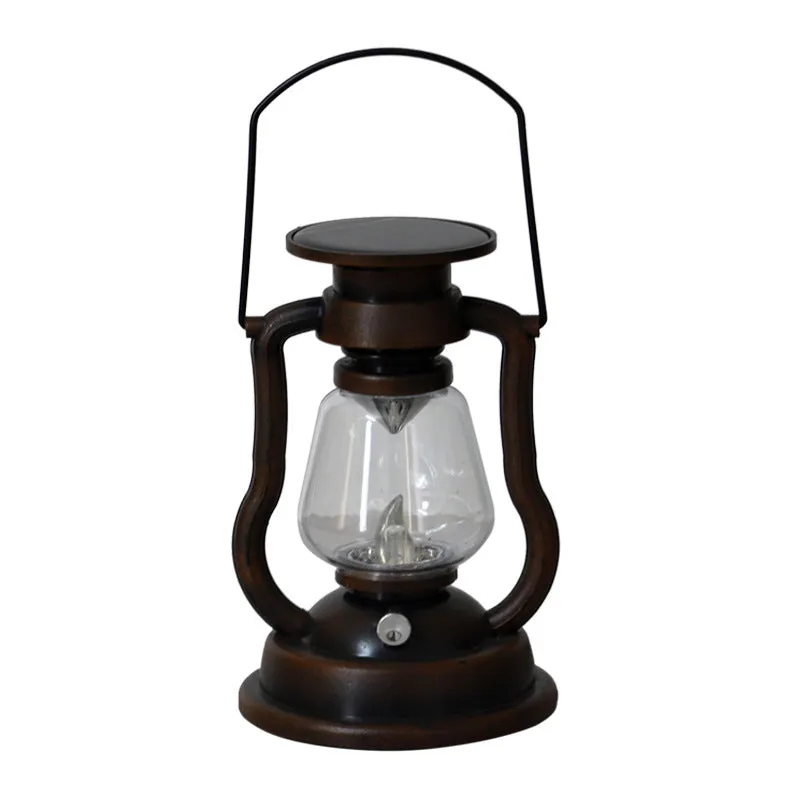 Led solar light retro kerosene lamp