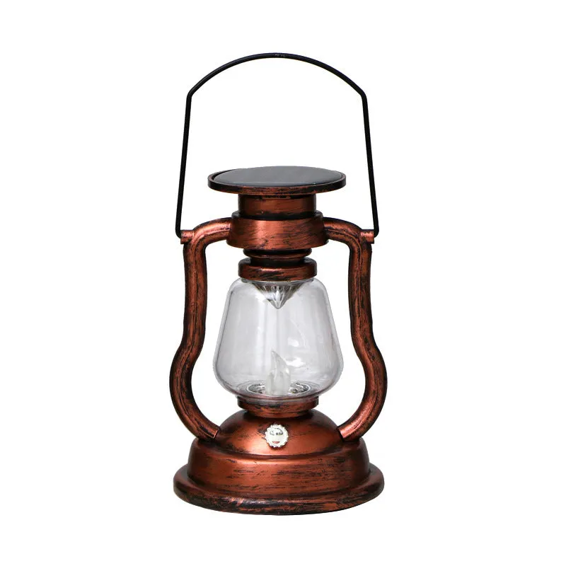 Led solar light retro kerosene lamp