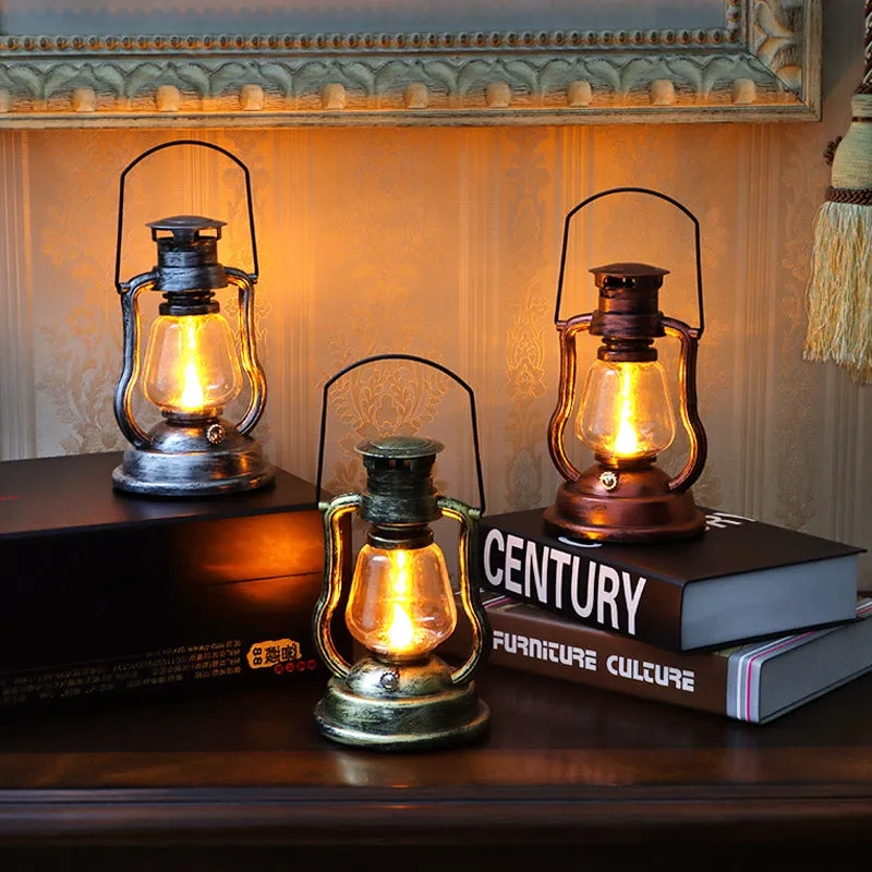 Led solar light retro kerosene lamp