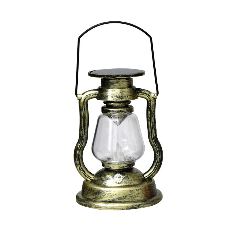 Led solar light retro kerosene lamp