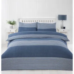 Lewis's Manhattan Duvet Set - Navy Blue