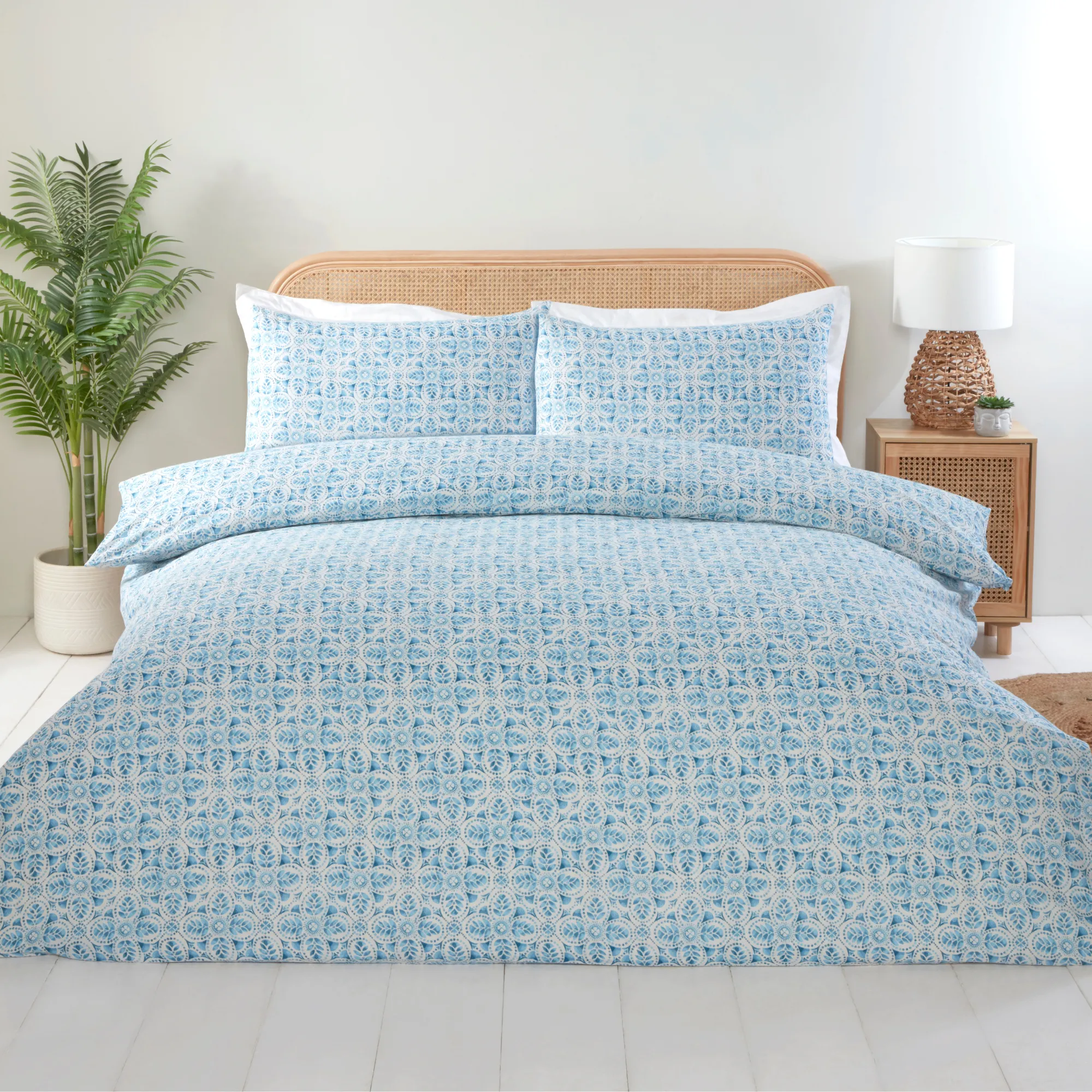 Lewis's Ovie Duvet Set - Navy