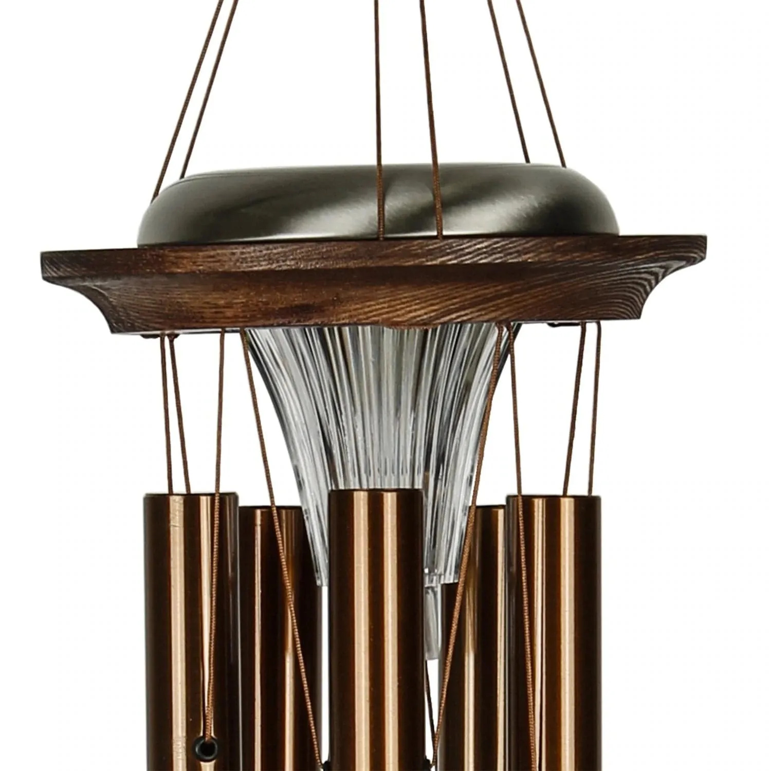 Lrg Bronze Solar Windchimes-Glow in the Dark while Making Beautiful Music in the Evenings*