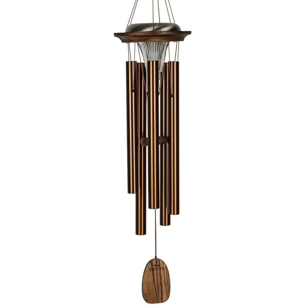 Lrg Bronze Solar Windchimes-Glow in the Dark while Making Beautiful Music in the Evenings*