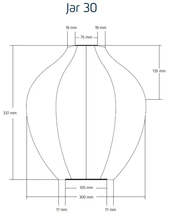 LUMIZ Outdoor Lantern Jar 30 - Guava