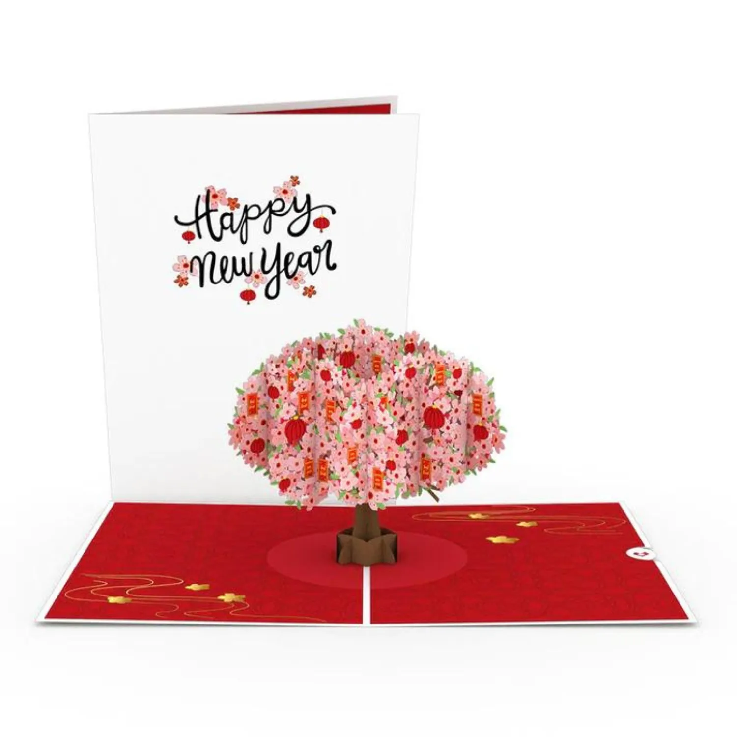 Lunar New Year Cherry Blossom Pop-Up Card