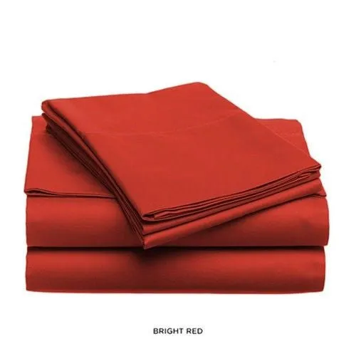 Luxurious Soft Light Solid Color Bed Sheet Set