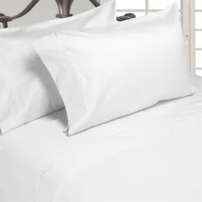 Luxury 600 Thread Count 100% Egyptian Cotton King Sheet Set In White