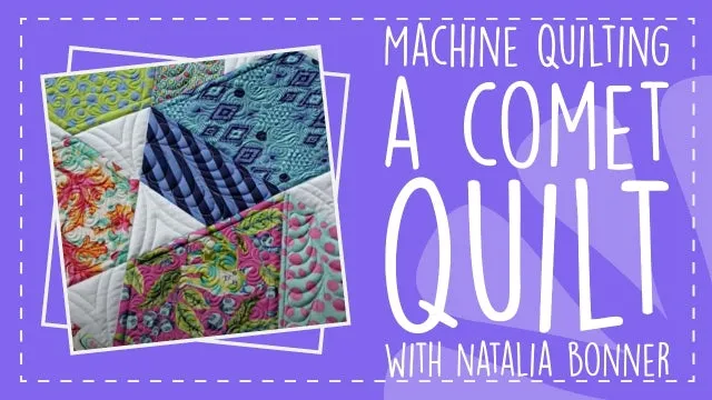 Machine Quilt a Comet Quilt