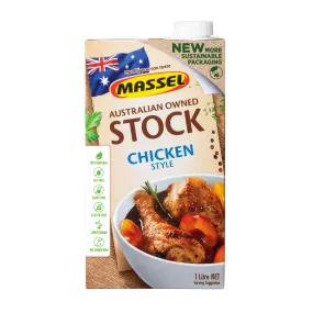 Massel Chicken Flavour Liquid Stock, No Garlic, No Onion (1L)