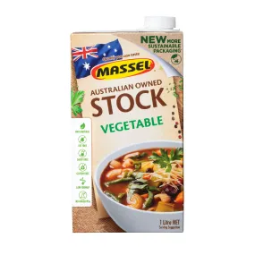 Massel Vegetable Flavour Liquid Stock, No Garlic No Onion (1L)