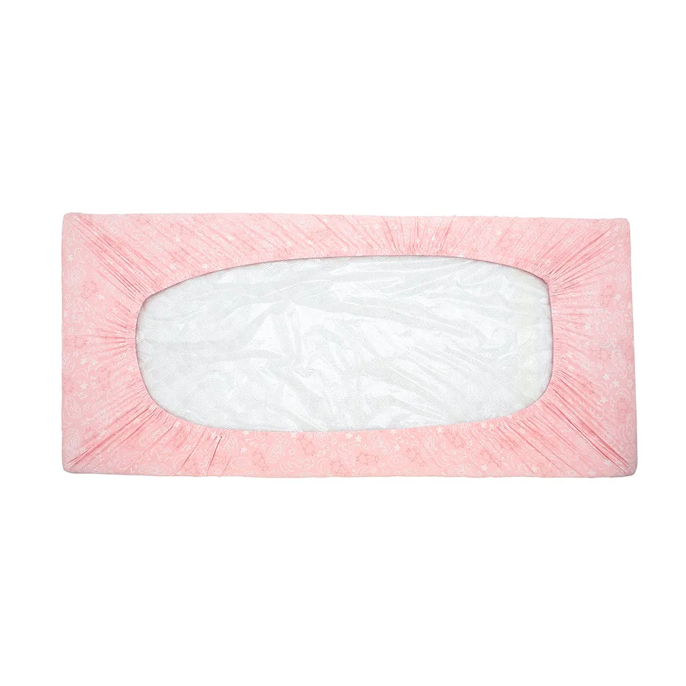 Mattress Sheet Baa Baa in the Universe Pink - Single Bed