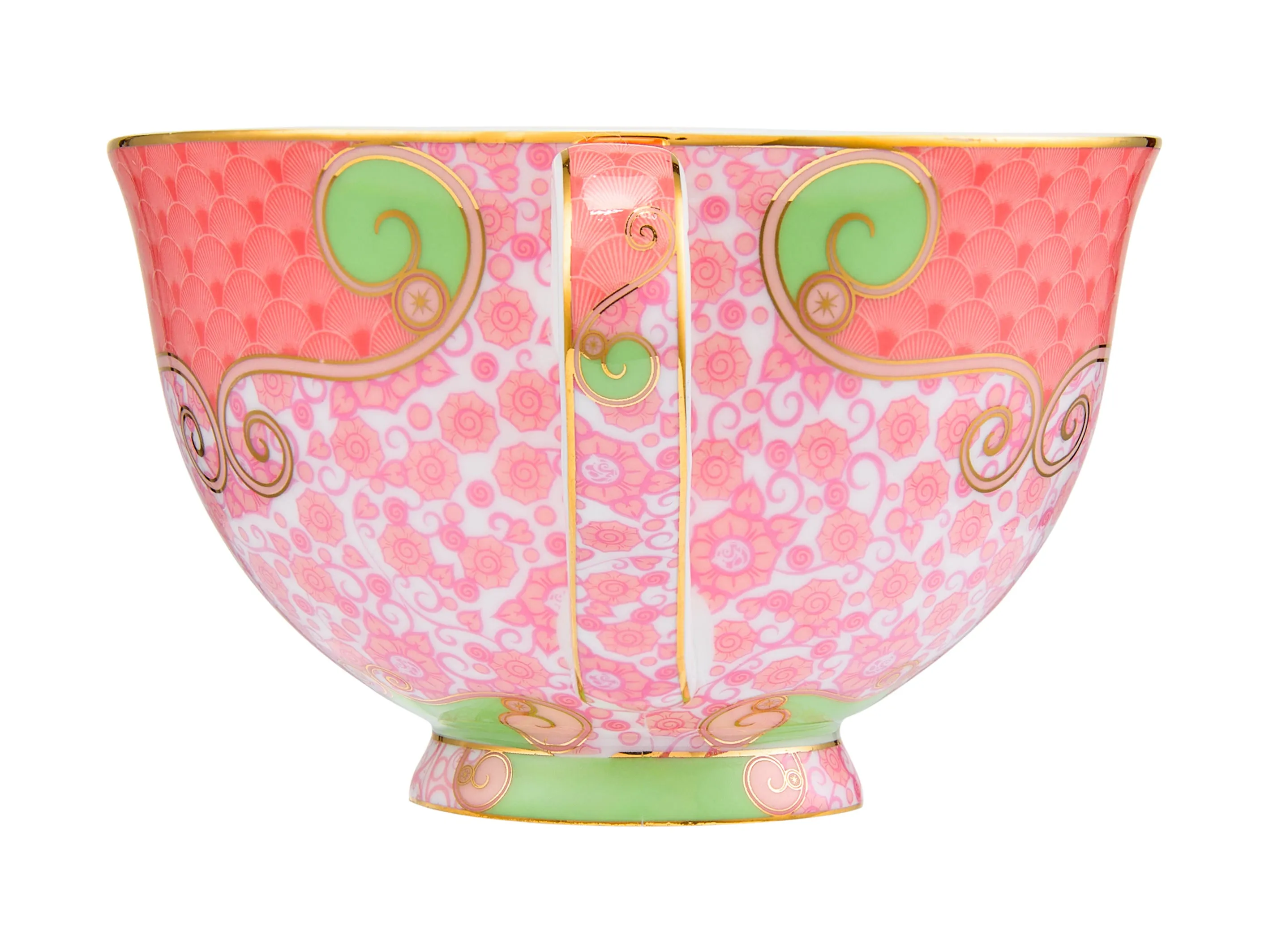 Maxwell & Williams Wicked Pink Goes Good With Green Footed Cup & Saucer 200ml - Glinda