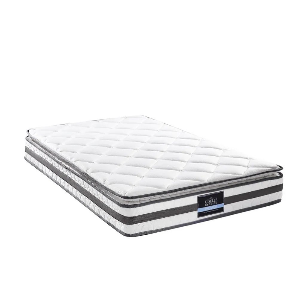 Medium-Firm 21cm Pillow Top King Single Mattress - Giselle Bedding