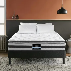 Medium-Firm 21cm Pillow Top Mattress Queen - Giselle Bedding