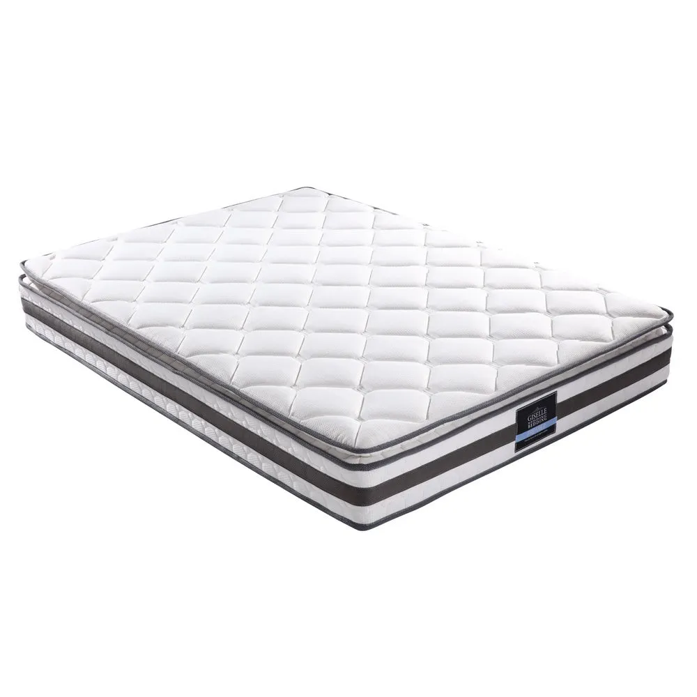 Medium-Firm 21cm Pillow Top Mattress Queen - Giselle Bedding